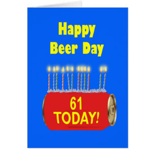 Cartão Aniversário do Dia da Cerveja Feliz às ruas