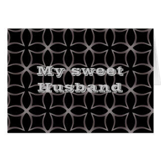 Cartão Aniversário do doce marido caleidoscópio gótico
