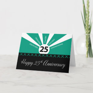 Cartão Aniversário do Funcionário do 25 Ano, Negócios, Ve