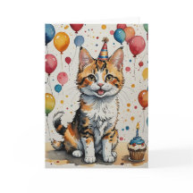 Aniversário do gatinho - Personalizável