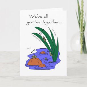 Cartão Aniversário do Grupo, Sapos na Água