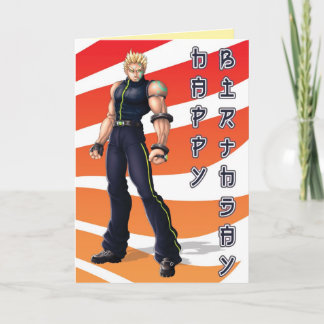 Cartão Aniversário do herói de Manga