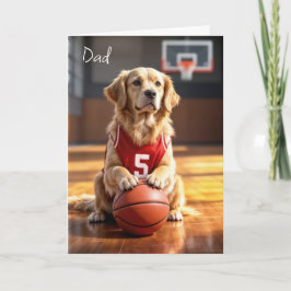 Cartão Aniversário do jogador de basquete