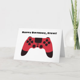 Cartão Aniversário do Nerd de Jogos