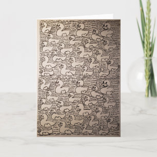 Cartão Aniversário do Padrão de Repetição de Laboratório