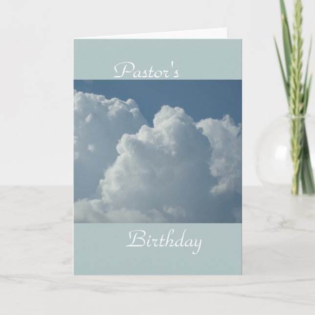 Cartão Aniversário do Pastor (Frente)