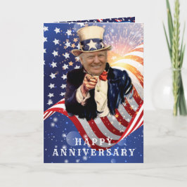 CARTÃO ANIVERSÁRIO DO PAVILHÃO AMERICANO DE DONALD TRUMP