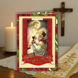 Cartão Aniversário do Sacerdócio Car Ordinação Jesus