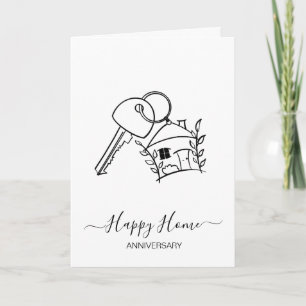 Cartão Aniversário do seu novo carro de agente imobiliári