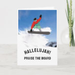 Cartão Aniversário do Snowboarder<br><div class="desc">Design e linha engraçados para algum snowboarder.</div>