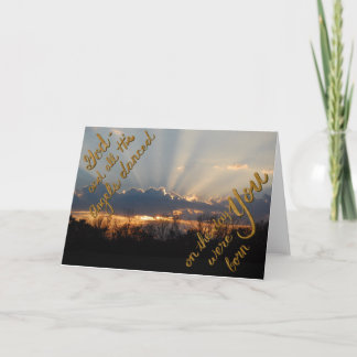 Cartão Aniversário do Sol