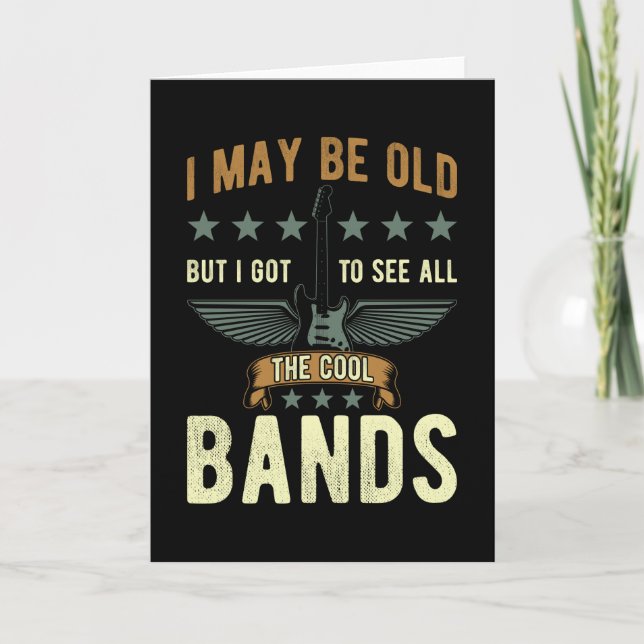 Cartão Aniversário do Ventilador de Música (Frente)