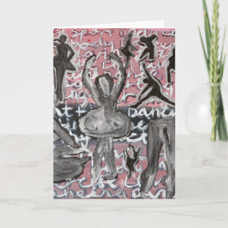 Cartão Aniversário dos dançarinos