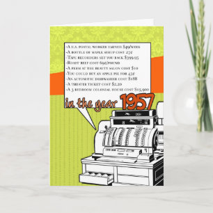 Cartão Aniversário dos fatos de divertimento - custo de