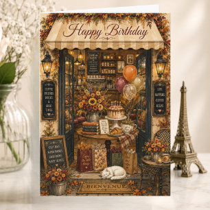 Cartão Aniversário em Paris Amante de Paris Aniversário d