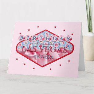 CARTÃO ANIVERSÁRIO EM PLACA FABULOSA LAS VEGAS