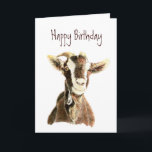 Cartão Aniversário engraçado, da cabra velha que o ama<br><div class="desc">Aniversário engraçado,  da cabra velha que o ama,  humor</div>