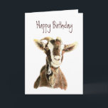 Cartão Aniversário engraçado, da cabra velha que o ama<br><div class="desc">Aniversário engraçado,  da cabra velha que o ama,  humor</div>