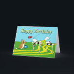 Cartão Aniversário engraçado do obstáculo<br><div class="desc">Agora está aqui um excelente que ostenta o cartão de aniversário engraçado,  ideal para amigos ou família.</div>