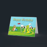 Cartão Aniversário engraçado do obstáculo<br><div class="desc">Agora está aqui um excelente que ostenta o cartão de aniversário engraçado,  ideal para amigos ou família.</div>