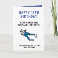 Aniversário Engraçado Personalizado de 13 anos | A