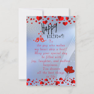 Cartão aniversário esmagador