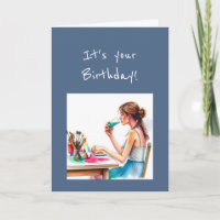 Aniversário Especial Humor de Artista de Aquarela
