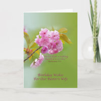 Aniversário, Esposa do Pastor, Blossomas de Cereja