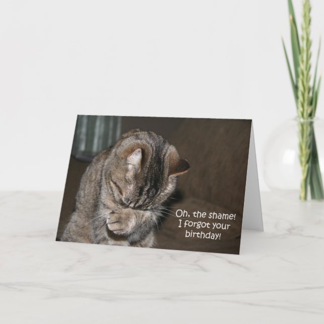 Cartão Aniversário esquecido (Frente)