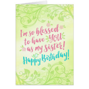 Cartão Aniversário, eu sou assim que abençoado para tê-lo