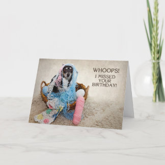 CARTÃO ANIVERSÁRIO FALHADO - HUMOR - CÃO ENGANADO EM FIOS