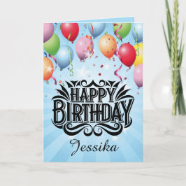 Cartão Aniversário FELIZ