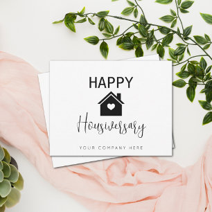 Cartão Aniversário Feliz da Casa Personalizado Imobiliári