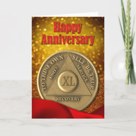 Cartão Aniversário feliz da Glitter de Moedas dos 40 Anos