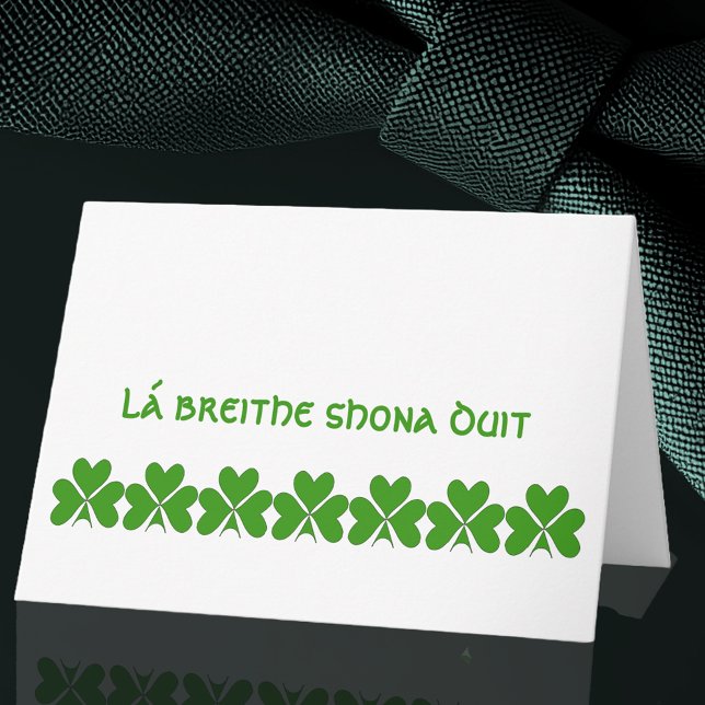 Cartão Aniversário Feliz Irlandês (Criador carregado)