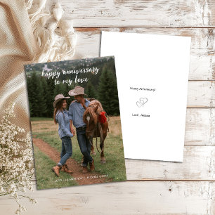 Cartão Aniversário feliz moderno para minha letra de escr