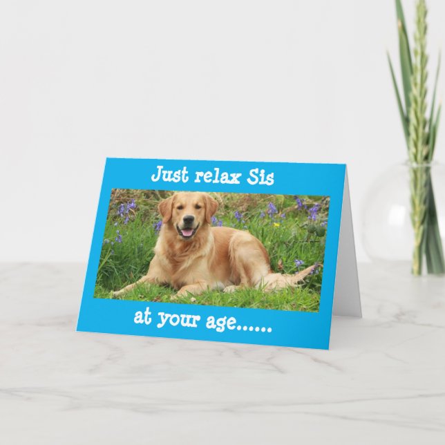 CARTÃO ANIVERSÁRIO FELIZ ***SIS** DESCANSE NO SEU ANIVERS (Frente)