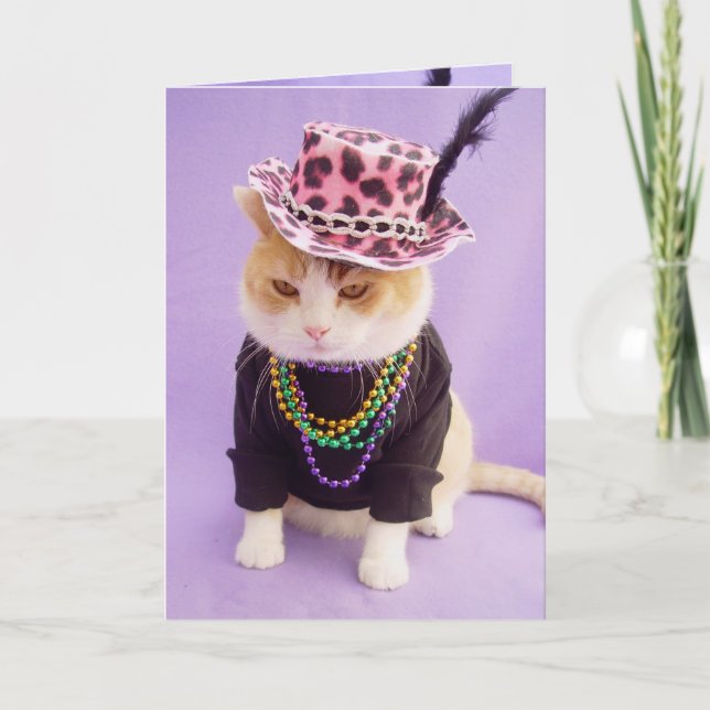 Cartão Aniversário Francês Personalizável (Frente)