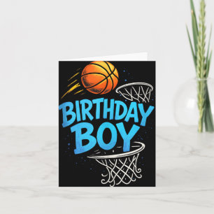 Cartão Aniversário Garoto - Jogador de Basquete - Tanque