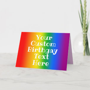 Cartão Aniversário Gay Personalizado