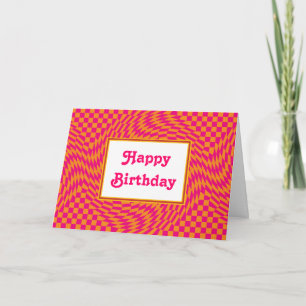 Cartão Aniversário Groovy
