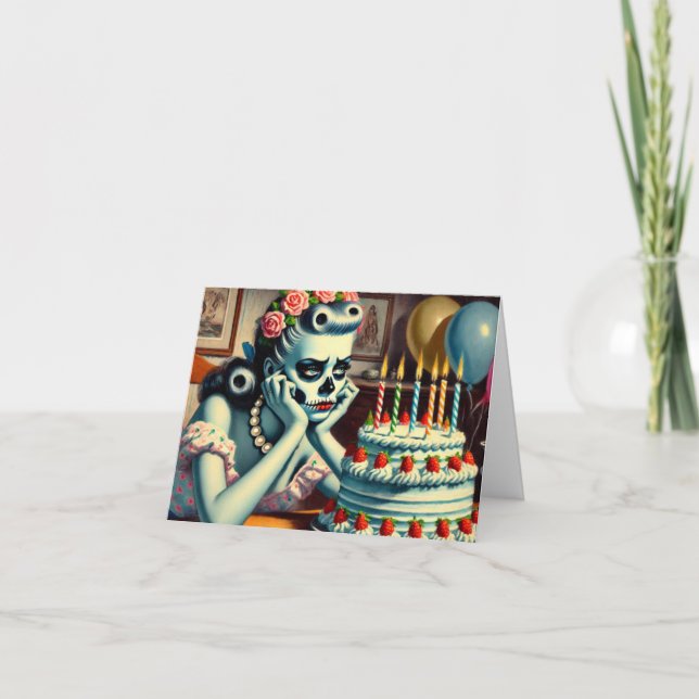 Cartão Aniversário infeliz (Frente)