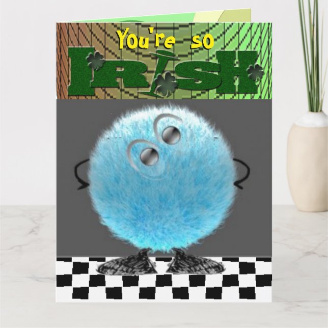 Cartão Aniversário irlandês (Frente)