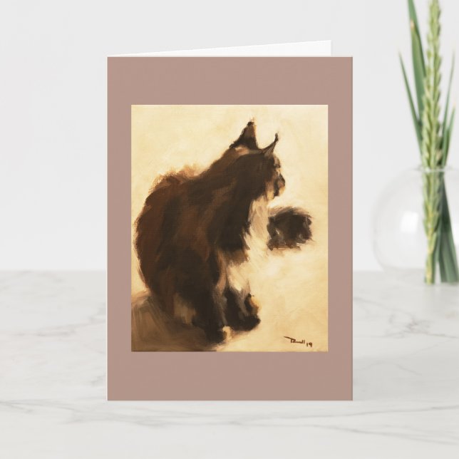 Cartão Aniversário - Macy na luz (Frente)