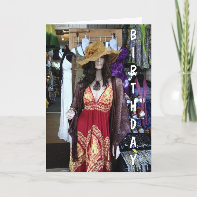 CARTÃO ANIVERSÁRIO - MINHA DOCE E BELA SENHORA (Frente)