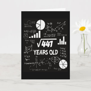 Cartão Aniversário Nerd de Equações e Diagramas de Matemá