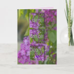 Cartão ANIVERSÁRIO - nora - LILACS da LAVANDA<br><div class="desc">VEJA A MESMA IMAGEM PARA OUTROS ANIVERSÁRIOS FÊMEAS</div>