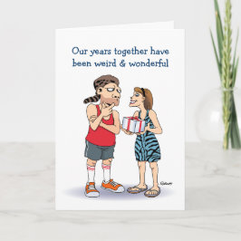 Cartão Aniversário "Opposites Attract"