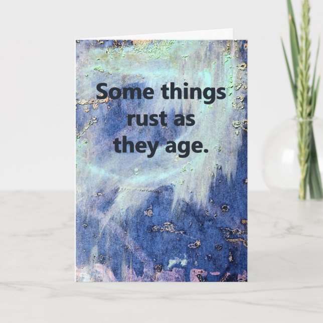 Cartão Aniversário oxidado (Frente)