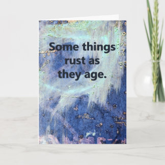 Cartão Aniversário oxidado